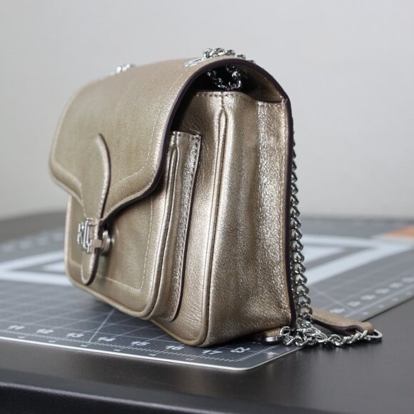 LAUREN RALPH LAUREN Metallicc Small Bradley Convertible Bag - Picture 8 of 12
